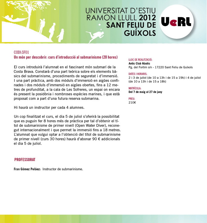 Introducció al submarinisme